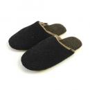 スリッパ インサイド チェック メンズ BK ブラック ポリエステル 2個セット メンズフリー