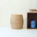 ラタン ラウンドスツール TALL 椅子 ラタン ナチュラル おしゃれ ライトブラウン 直径33