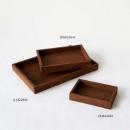 WOOD フラットトレイ アルト (S) アンティーク調 シンプル ブラウン ケース 幅24