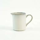 CERAMIC デインティ フラット ミルクピッチャー ホワイト 陶器 シンプル 直径5.5