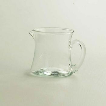 リューズガラス ミニピッチャー ラッテ (L) 6個セット シンプル クリア 直径5