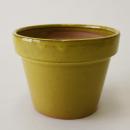 POTTERY カラーワーク フラワーポット (S) YL イエロー おしゃれ 6号鉢