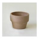 POTTERY プランター ダブルリム (S) BE ベージュ おしゃれ 陶器 直径10