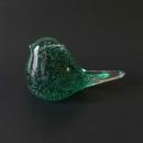 GLASS BIRD UP GN グリーン オブジェ クリア 小鳥 かわいい 高さ7.5