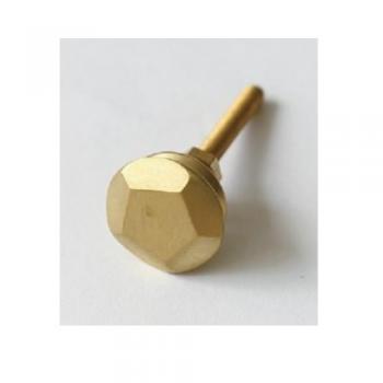 BRASS ドアノブ 2個セットブラス ゴールド DIY アンティーク調 直径2.5