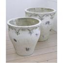 ブランシェ・ジャーポットM 鉢 花器 ガーデニング アンティーク調 おしゃれ 花瓶 高さ34