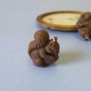 ブラウンキャンドル スタンド スクワール S/3個入り×3セット リス オブジェ 高さ7