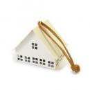 ブリキ オーナメント ハウス ヴィラ WH ホワイト 家 かわいい インテリア雑貨 高さ6.5