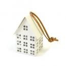 ブリキ オーナメント ハウス ハイツ WH ホワイト 家 かわいい インテリア雑貨 高さ9