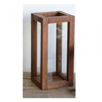 WOOD ウィンドウ ディスプレイBOX (L) 木製 マンゴーウッド ナチュラル 高さ26.5