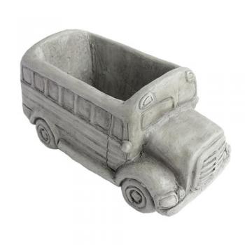 シティバス Planter おしゃれ フラワーポット グリーンオブジェ グレー かわいい バス型