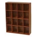 16面ディスプレーラック 木製 アンティーク調 シーシャムウッド 無垢材 天然木 高さ90