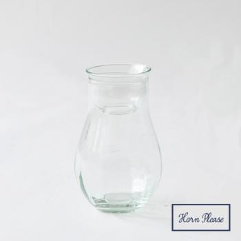 リューズガラス ブロードライン バルブベース クルブ 花瓶 クリア シンプル おしゃれ 高さ16