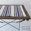 ランチマット スプリット ストライプ 2枚セット ブルー ナチュラル コットン 幅42