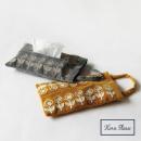 ティッシュケース インブルーム エンブロイダリー MT イエロー ベルベット コットン 長さ32