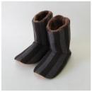 ルームブーツ ブラシュ ストライプ BR ブラウン 2個セット かわいい レディースフリーサイズ