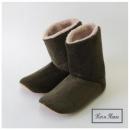ルームブーツ ワイド コーデュロイ KH カーキ 2個セット かわいい レディースフリーサイズ