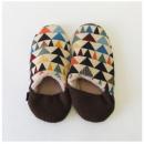 ルームシューズ フラッグパターン メンズ NT ホワイト 2個セット おしゃれ メンズフリーサイズ