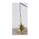 WOODENジョイントオーナメントスパークル BE ベージュ 3個セット 木製 おしゃれ 長さ13