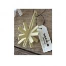 WOODENジョイントオーナメントスノーフレークBE ベージュ 3個セット 木製 おしゃれ 長さ13