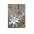 WOODENジョイントオーナメントスノーフレークWH ホワイト 3個セット 木製 おしゃれ 長さ13