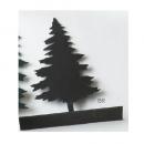 ブリキスタンドオブジェ オンブルファーツリー (S) BR ディスプレイ 置物 おしゃれ 高さ14