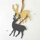 ブリキ オーナメント オンブル レインディア GL ゴールド 2個セット ブリキ おしゃれ 幅11