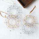 WIRE オーナメント リース コンステラ SL シルバー (S) アイアン ディスプレイ 幅19