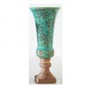 Tall Flute ベース M ( Lagoon Blue ) ヨーロピアン調 おしゃれ 花瓶