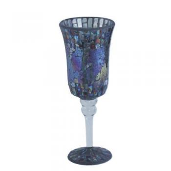Mosaic シャンパンベース ( Peacock ) M 花瓶 モザイク きれい ブルー