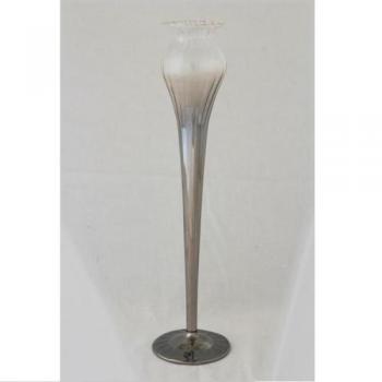 スレンダーライン Glass Vase M グラス風 きれい おしゃれ スリム 花瓶 フリル