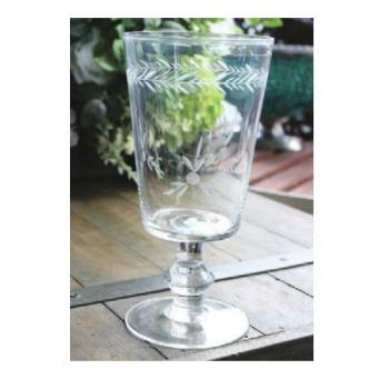 ステイブル グラス 花瓶 エッジング 彫 綺麗 エレガント グラス 透明 おしゃれ