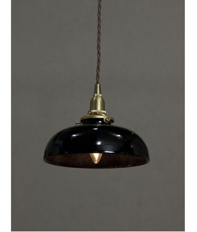 陶器シェード エイコーンBK ランプシェード 照明器具 ペンダントライト用 レトロ 高さ80