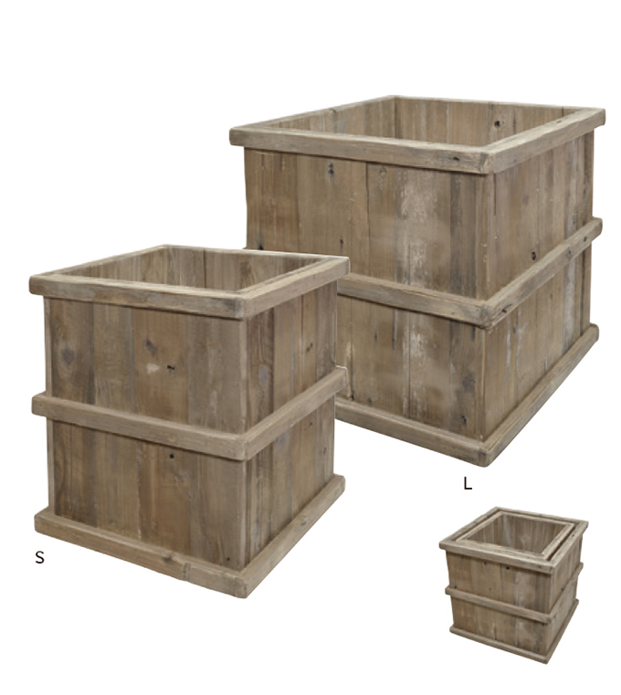 ウッドボックス 正方形 収納ボックス 工具入れ 2点セット 木製 通販
