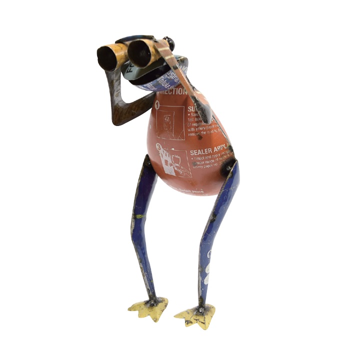 “リサイクルアイアンオブジェフロッグ