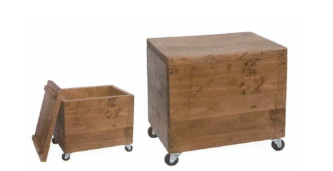 キャスターボックススツールL