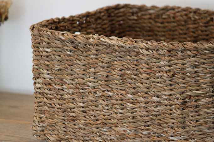 アジアン 自然 小物入れ 編み タイパ 水草 ランドリ