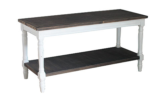 シャビーシック ホワイトウッドテーブル/木製