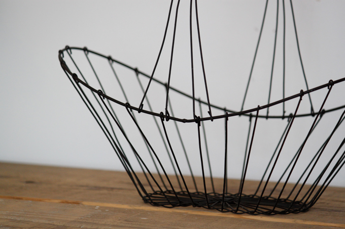 ワイヤーバスケット04 アイアン かご おしゃれ 果物野菜 キッチン