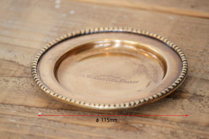 【輸入品】真鍮製ラウンドトレー 丸皿 ブラス 雑貨 ハンドメイド