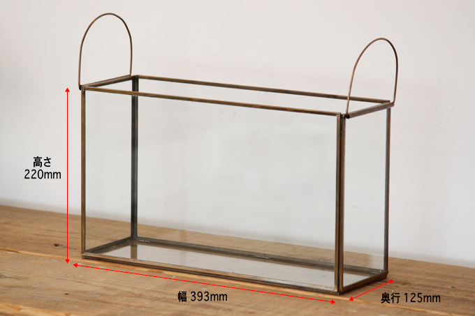  ディスプレイ おしゃれ 小物入れ テラリウム 持ち手