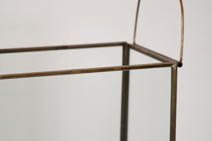 ブラスガラスケースL ガラス雑貨 植物