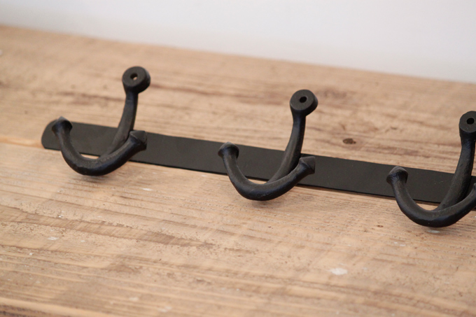 オーナメントアイアン3連フック 壁掛け かわいい