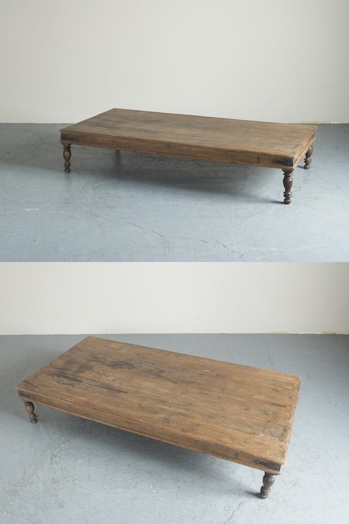 ローテーブル アンティーク家具 おしゃれ 木製 ヴィンテージ調 机