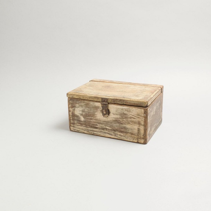 ウッドボックス アンティーク家具 おしゃれ 木製 北欧 収納ボックス シンプル 幅