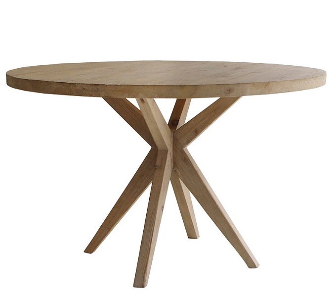 バウム ダイニングテーブル アンティーク調 丸テーブル 木製