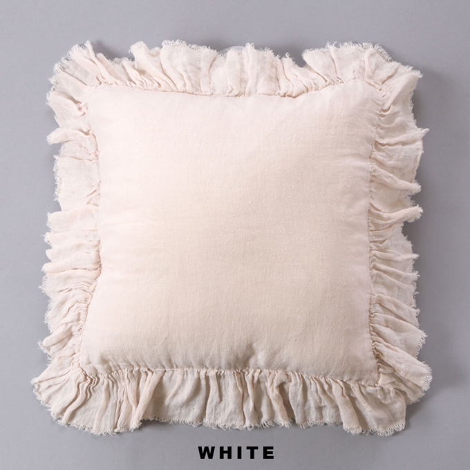 “リネン無地クッションカバー”