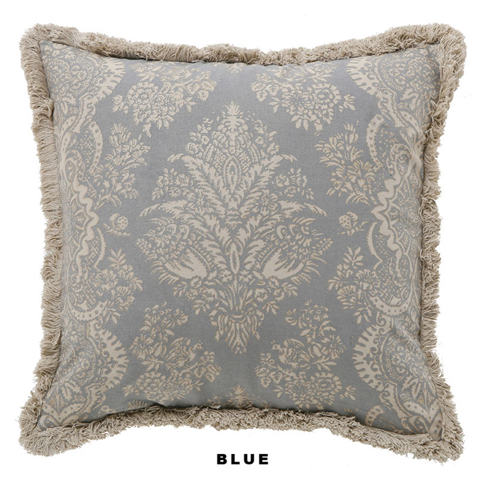 “アンティーク柄クッションカバー”