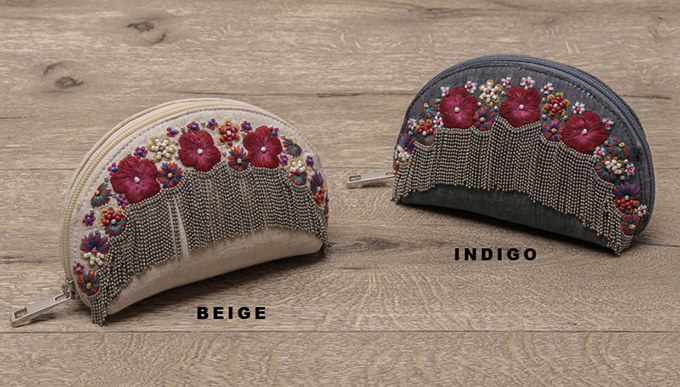 “チェーン×フラワーポーチ”