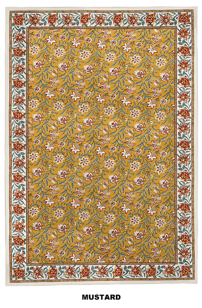 “フラワープリントマルチカバー”